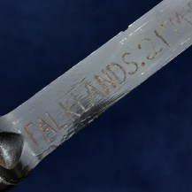 Argentine Type C Socket Bayonet for the FN FAL, Falklands War Memento Engraving 4